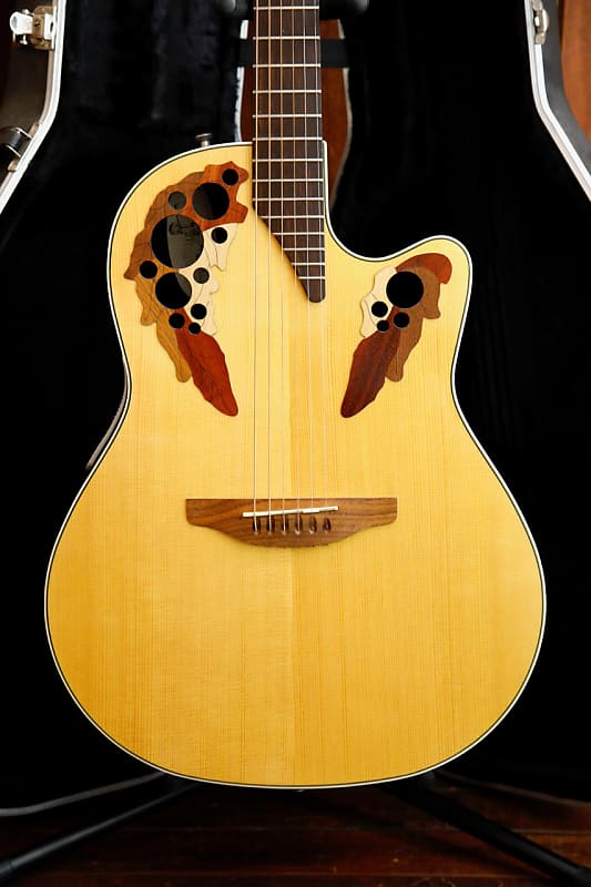 福袋 大丸 Natural Elite LX 6778 Ovation Acoustic-Electric Made Guitar ギター