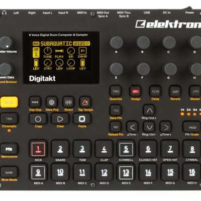 Elektron Digitakt 8-voice Drum Computer and Sampler image 1