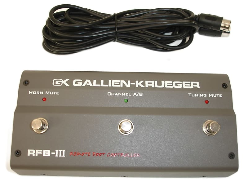 Gallien-Krueger RFB-III Remote Foot Controller with Cable for 2001RB Head image 1