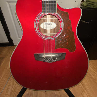 D'Angelico 12 String Premier Fulton  Red image 3