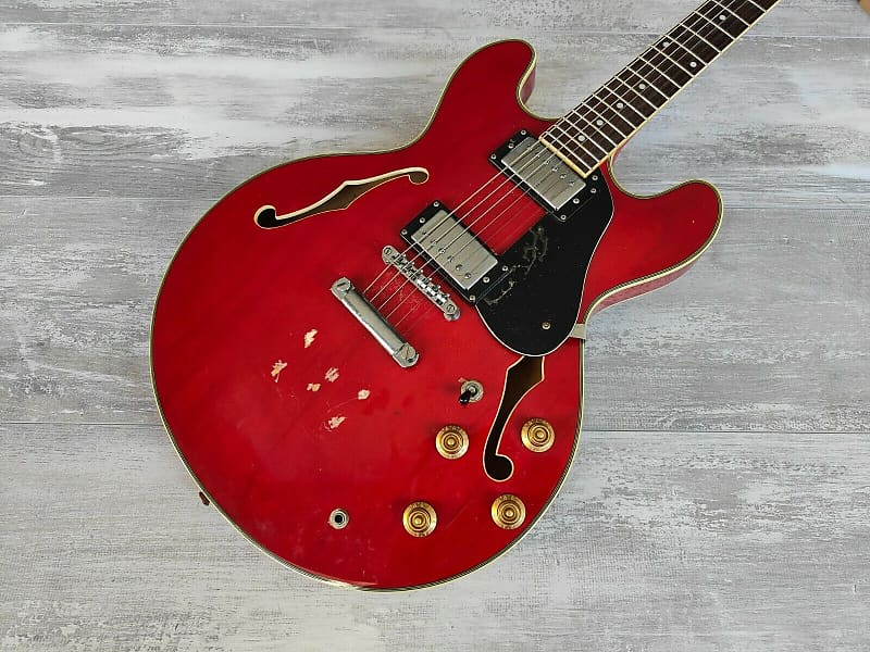 Blitz by Aria Pro II BES-STD-CH 335 Style Hollowbody (Cherry Red