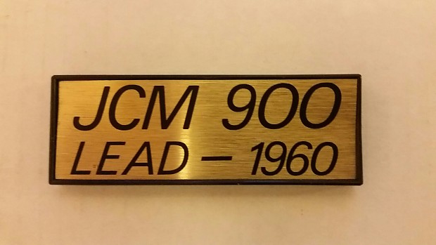 Marshall JCM 900 Lead 1960 Logo Plate