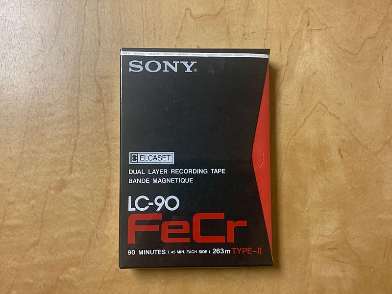 Sony LC-90 FeCr Elcaset Blank Audio Tape SEALED NOS  			