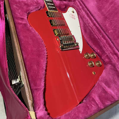 Steve Clark Phil Collen Def Leppard Triple 3 Pickup Hum With Kahler Real Gibson Red Firebird Guitar image 2