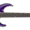 Esp Ltd MH1000NT Quilted Maple Top See Thru Purple Set Thru Neck Electric Guitar with Seymour Duncan Pickups