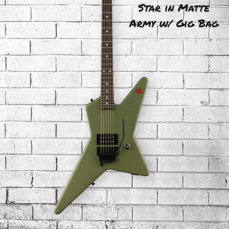 Photos - Guitar EVH   Star Matte Army Matte Army new  2023