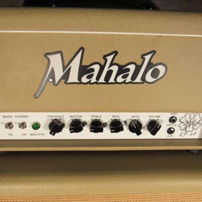 Mahalo Katy 66 Tube Amplifier Head With 412 Cabinet  Tan image 3