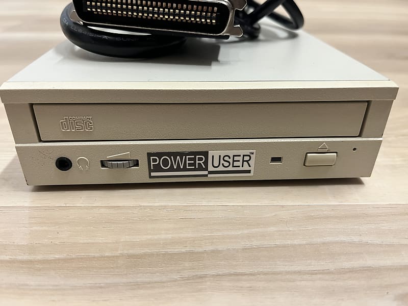 Apple SCSI External CD ROM Drive cables included Reverb