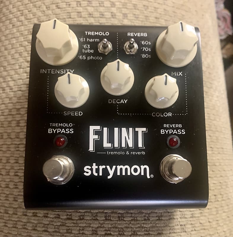 Strymon Flint Reverb and Tremolo V1 2012 2022 Black with Reverb