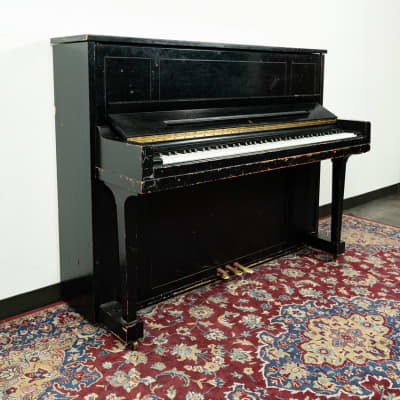 Steinway & Sons 1098 Studio Upright Piano | Satin Ebony | SN: 458173 | Used image 3