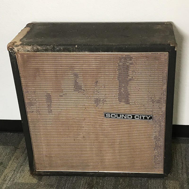 Sound City L 412 Guitar Cabinet, 1973, 4 -12" Eminence speakers, 160 Watts, Original Cover image 1