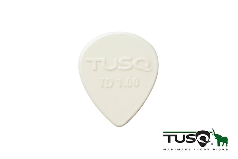Graph Tech Tusq Picks Teardrop Shape 1.00mm Bright tone 72 pieces PQP-0501-W72 image 1