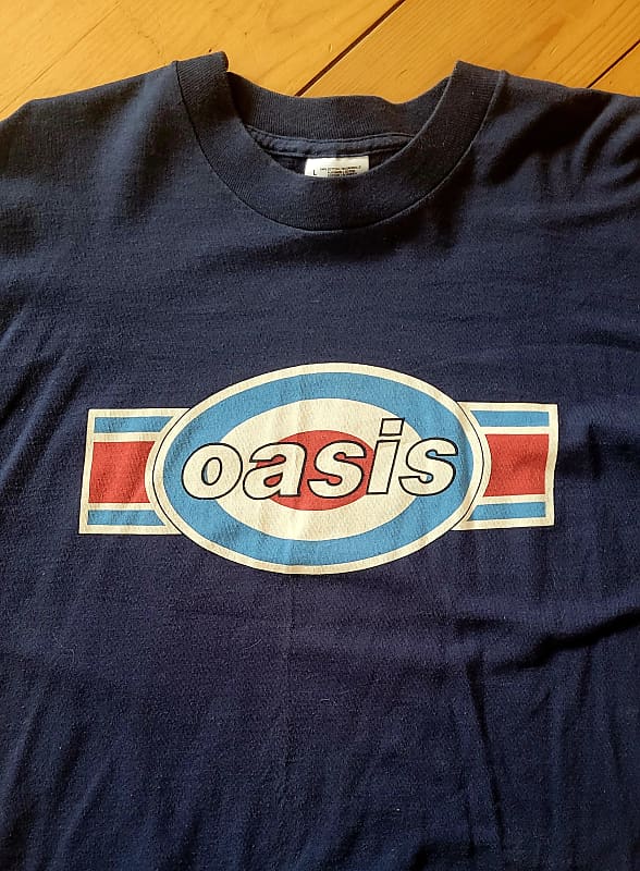 Oasis - Box Logo Target 1994 - Blue | Reverb