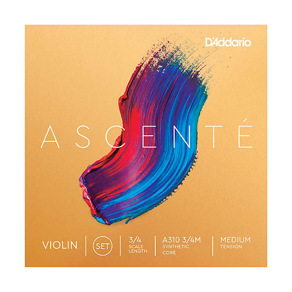 D'Addario A310 3/4M Ascente Violin Strings Set 3/4 - Medium Gauge image 1