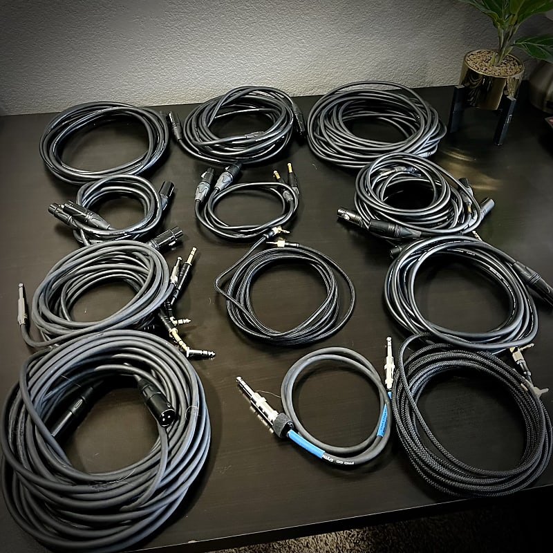 Lot of Cables Mogami, Monster Cable, and More Reverb