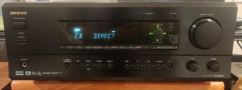 Onkyo Onkyo TX-DS595A/V Receiver with Dolby Digital, DTS, and Pro Logic II 90s  			