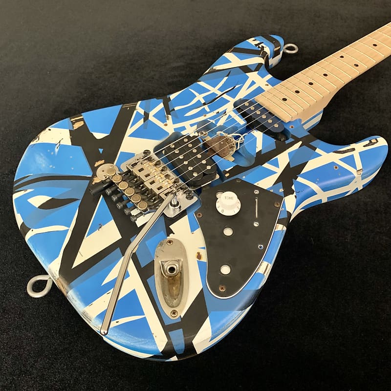 MEAN STREET Custom Blue Van Halen Frankenstrat | Tom Anderson