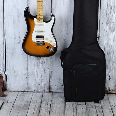 Fender JV Modified '50s Stratocaster HSS Electric Guitar Sunburst with Gig Bag image 2