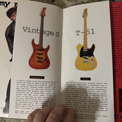 Hamer Catalog 1996 Standard artist Archtop eclipse 12 string special mirage Duo Tone. P-90 T 51 vintage S Daytona Californian chaparral bass Cruise bass slammer image 13