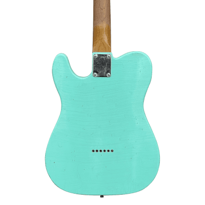10S iCC/T Vintage 50s Tele Electric Guitar Relic Surf Green image 4