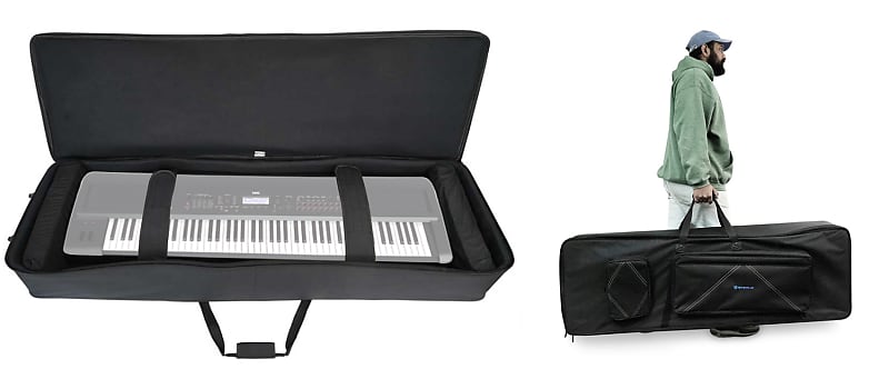 Rockville 88 Key Padded Rigid Durable Keyboard Gig Bag Case For Korg Kross 2 88 image 1