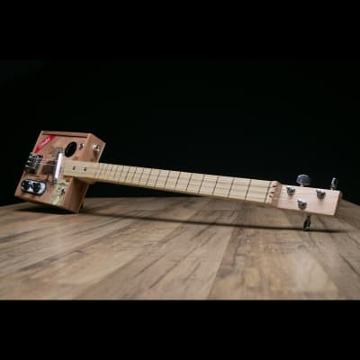 Flintwood 3-String Cigar Box Guitar 2020 Natural image 2
