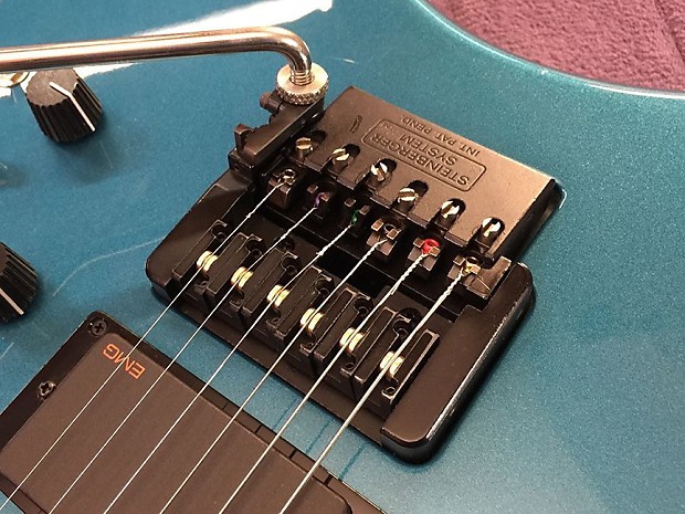 Rare Vintage USA-Built Blue Steinberger GS7TA Guitar - Set-Up by