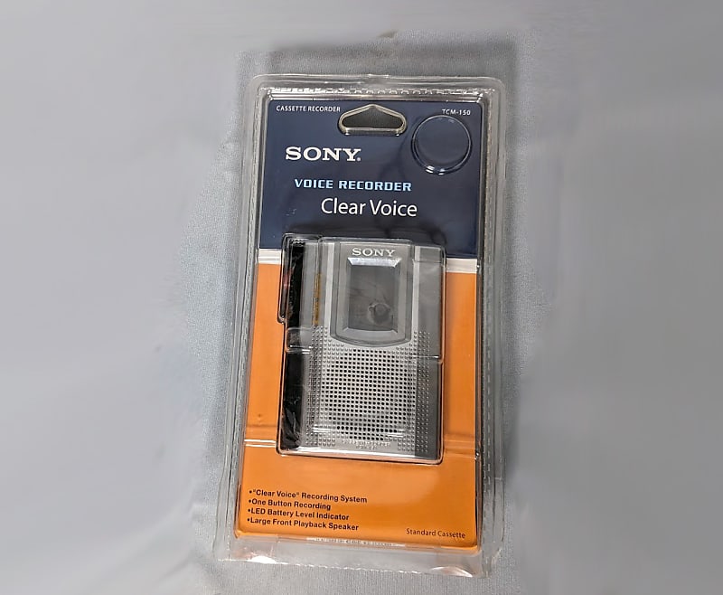 SONY TCM-150 Handheld Standard Cassette Voice Recorder Player Clear Voice -  Brand New