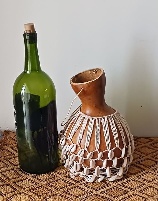 Yoruba netted gourd rattle (agbe): small | Reverb