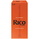 Rico by D'Addario Bb Clarinet Reeds, 25-pack - 2.5