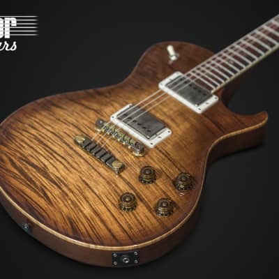2018 PRS McCarty Singlecut 594 Wood Library Copperhead Smoked Burst One Piece Private Stock FM Top image 2