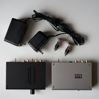 Schiit "Stack" with Modi Multibit DAC + Magni Heresy Headphone Amp + Interconnect (Black/Red/Silver) image 1