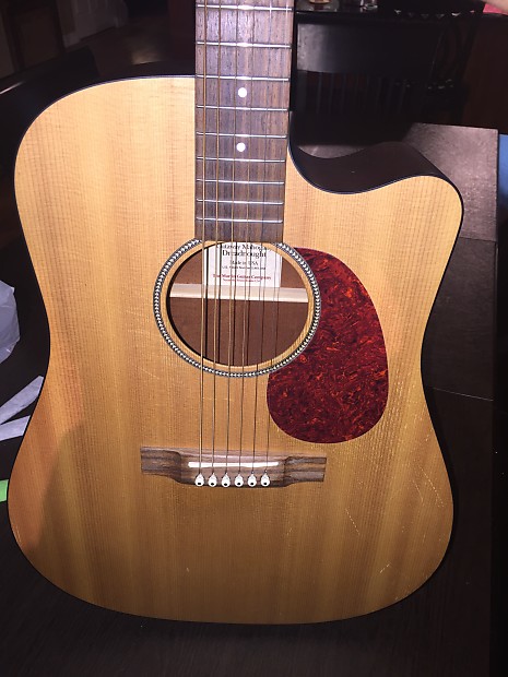 Martin DCM Cutaway Mahogany Dreadnought acoustic electric guitar