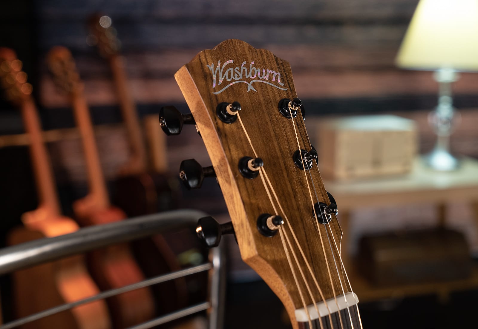 Washburn Bella Tono Novo S9 Acoustic Guitar Gloss Charcoal Burst