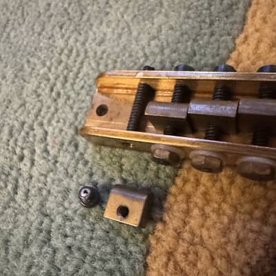 Alembic Stars Guitars Brass bridge [1 screw 1 washer 1 nut missing] image 4