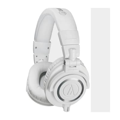 Audio-Technica ATH-M50x Closed-Back Professional Monitor Headphones - 90° Swiveling Earcups (White) image 2