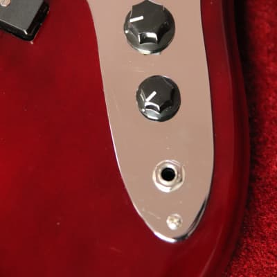 Giannini GB-1 TWR 4 String Bass Guitar Trans Wine Red Finish image 3