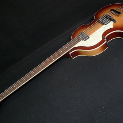 Hofner HCT-500/1L SB Left Handed Contemporary Beatle Bass Hard To Find Brown Sunburst & Hofner CASE image 5