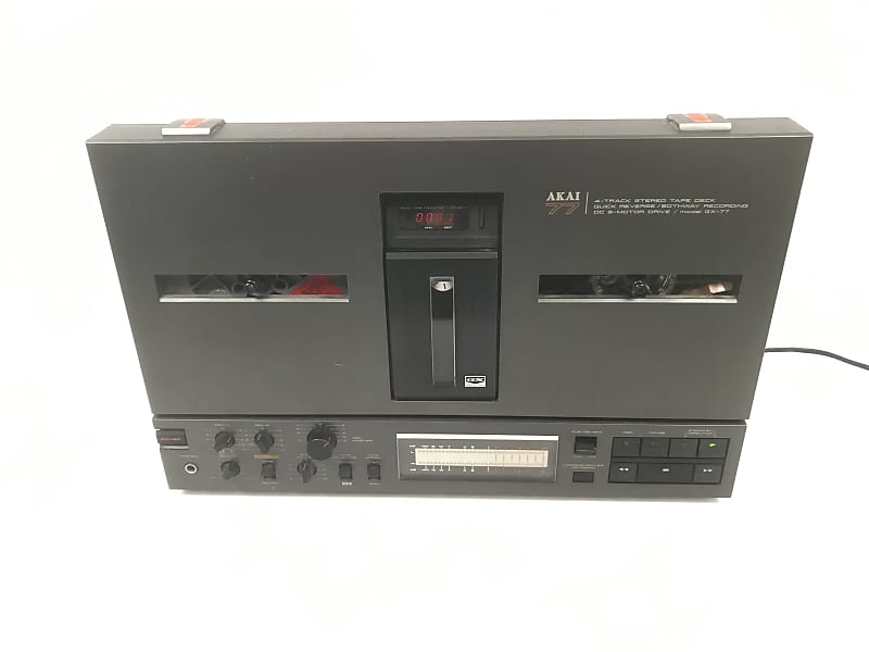 Akai GX-77 Reel-to-Reel Tape Deck Recorder Black image 1