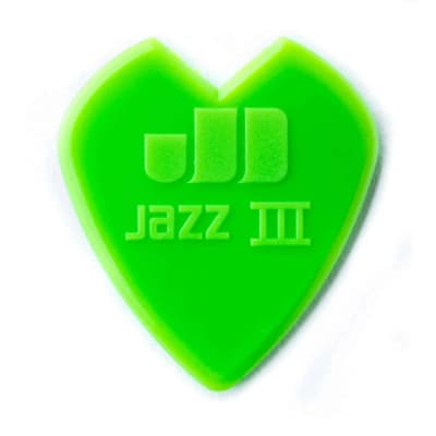 Dunlop Kirk Hammett Jazz III Picks, Green - 6 Pack image 2