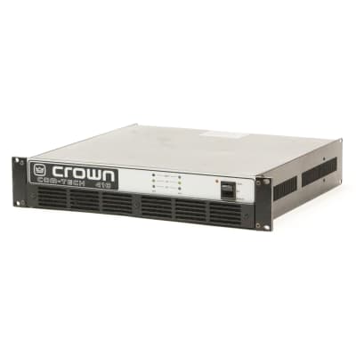 Crown Com-Tech 410 Stereo Power Supply Amplifier 240w 4 ohm Solid State Amp 2 Channel Pro Audio Monitor Com Tech for Speakers Studio Live Rack Mount Comtech CT-410 image 3