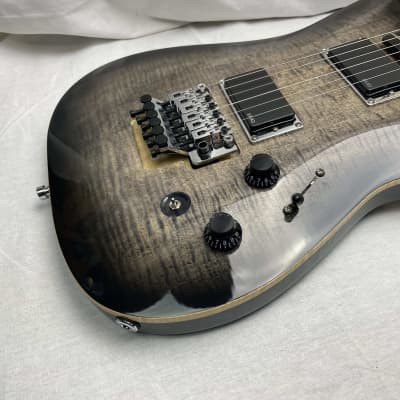 Paul Eliasson Guitars #54 Carved Top S-style Double Cutaway Guitar with SKB Case 2012 - Charcoal Burst image 6