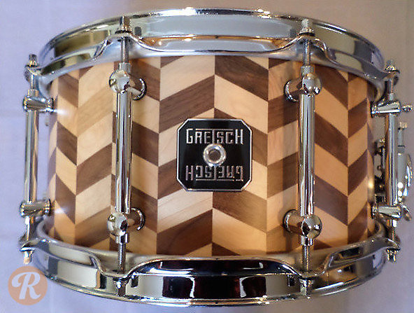 Gretsch 6.5x14 Gold Series Zig Zag Stave Snare image 1