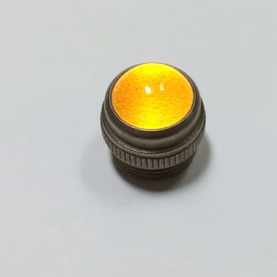 Vintage Smooth Glass Amplifier Jewel Lens, YELLOW, Fits Fender and Other Amplifiers image 2