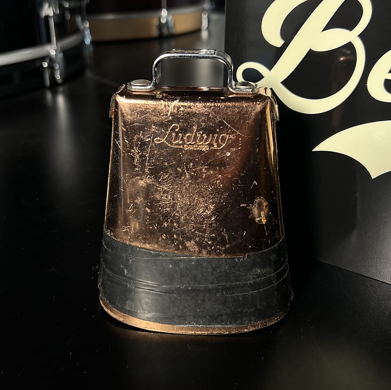 Vintage Rare 50's Ludwig Golden Tone Cowbell (Box C