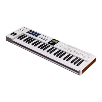 Arturia KeyLab Essential 49 mk3 MIDI Keyboard Controller with Custom DAW Scripts and 5 User Presets Tailored for FL Studio, Logic Pro, Ableton Live, Cubase, and Bitwig Studio (White) image 3