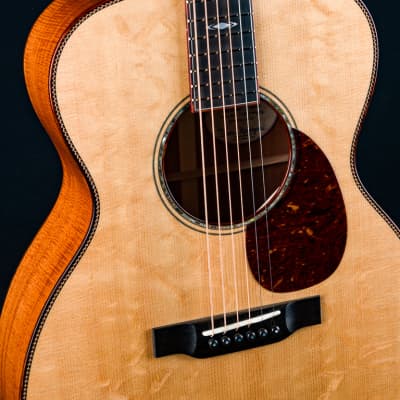 Bourgeois OM LSH Deep Body Premium Flamed Cuban Mahogany and Old Growth Sinker Bearclaw Sitka Spruce Custom NEW image 8