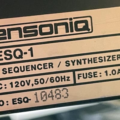 Vintage 1980s Ensoniq ESQ-1 Wave Synth Synthesizer Keyboard Workstation image 8