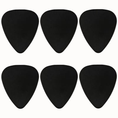 ABS Plastic Black Guitar Or Bass Pick - 0.71 mm Medium Gauge - 351 Shape image 1