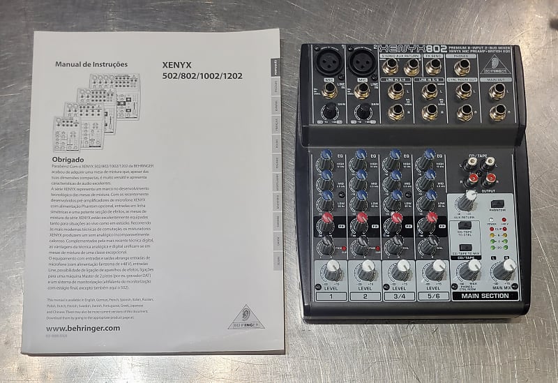 Behringer 802 8-Input 2-Bus Mixer XENYX EQ